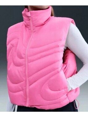 Women's Nike Sportswear Swoosh Oversized Down Gilet Pink Vest HV5245-606 Size L